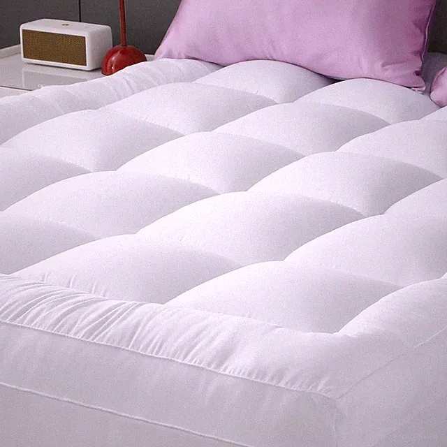4 Inches Thick Mattress Topper Quilted Cooling Mattress Topper Pad 10CM