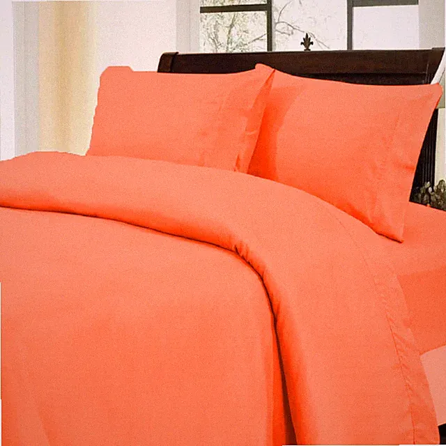 Best Duvet Collection 1000TC-1200TC Egyptian Cotton Select Item Orange Solid