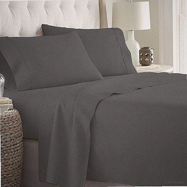 Bedding Collection 1000 TC OR 1200 TC 100% Cotton Gray Solid Select Item