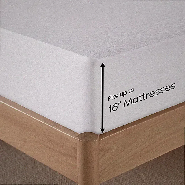 Cotton Mattress Protector by Nymbus- Waterproof Terry Deep Fitted Mattress Cover
