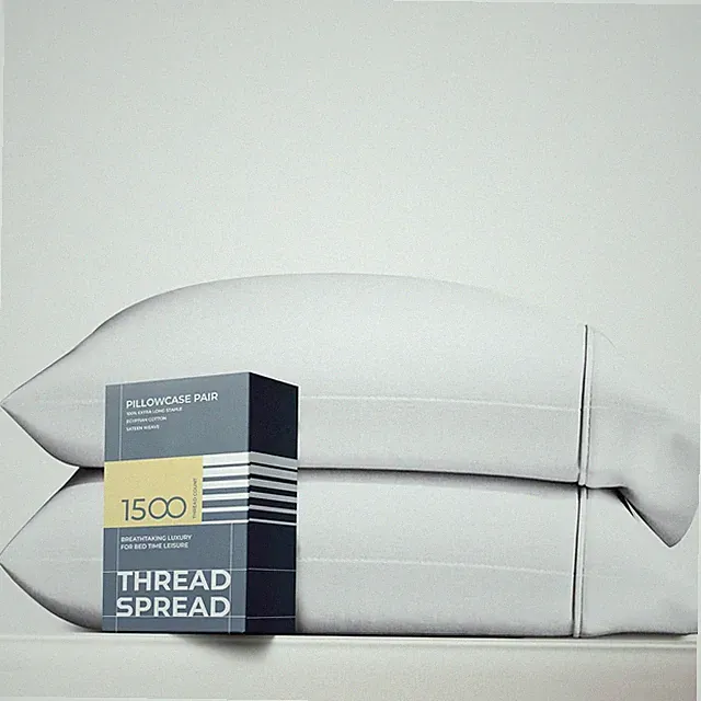 Egyptian Cotton Pillow Cases Luxury Soft Hotel Quality King Size
