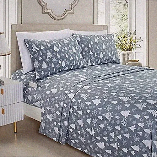 Elegant Comfort Luxury Soft Bed Sheets Holiday Pattern 1500 Thread Count Percale