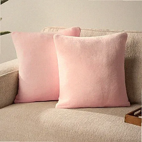 Light Pink Throw Pillow Covers 18x18 Set of 18x18 Inch (Pack of 2) Blush Pink