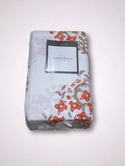 Performance Block Print Paisley King Pillowcases- Threshold Orange