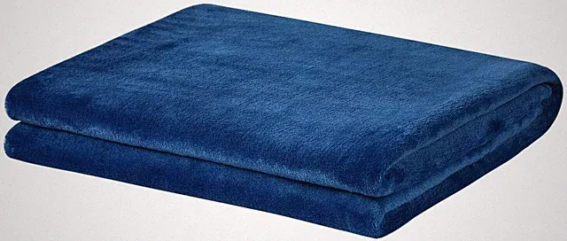 PREMIUM THROW BLANKET MICRO PLUSH HYPOALLERGENIC SOFT ANTI PILL ROYAL BLUE 50x60