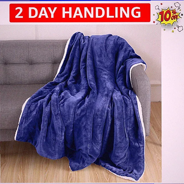Reversible, Solid Throw Blanket, All-Season Blanket- Super Soft, Cozy and Plu...