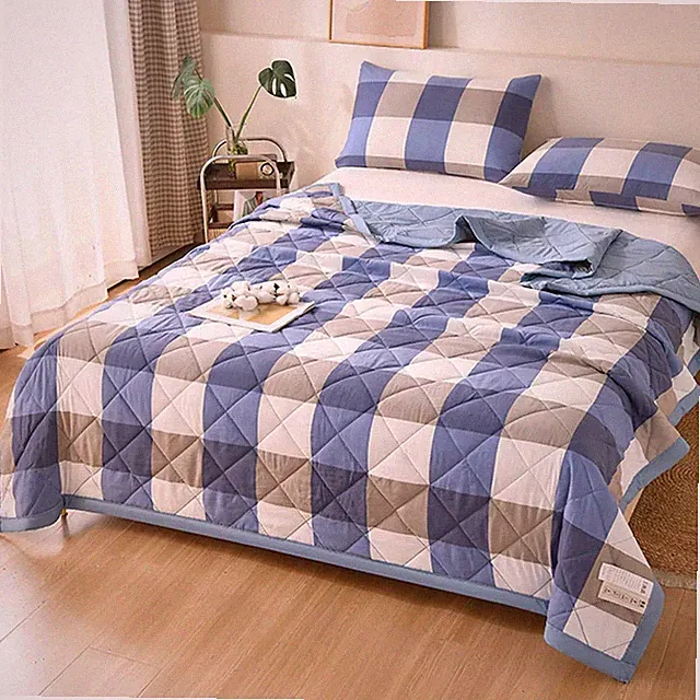 Summer Thin Comforter Machine Washable Soft Quilted Quilt Blankets